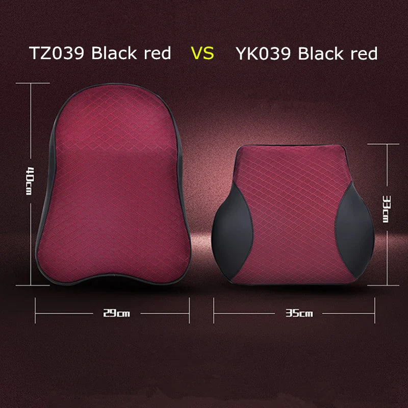 Memory Foam Car Seat Headrest Pillow for Neck and Back Support