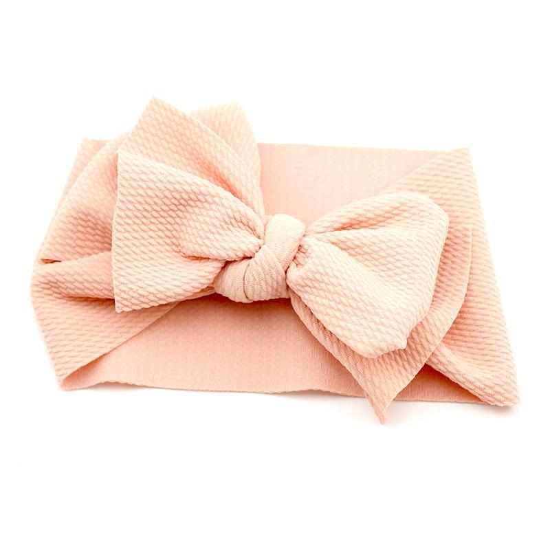 Bandeau à gros nœud ajustable pour nouveau-nés