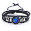 Elegant Zodiac Constellation Leather Bracelet for All
