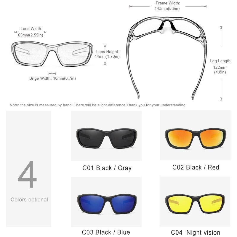 Lunettes de soleil polarisées pour hommes de qualité supérieure avec monture TR90