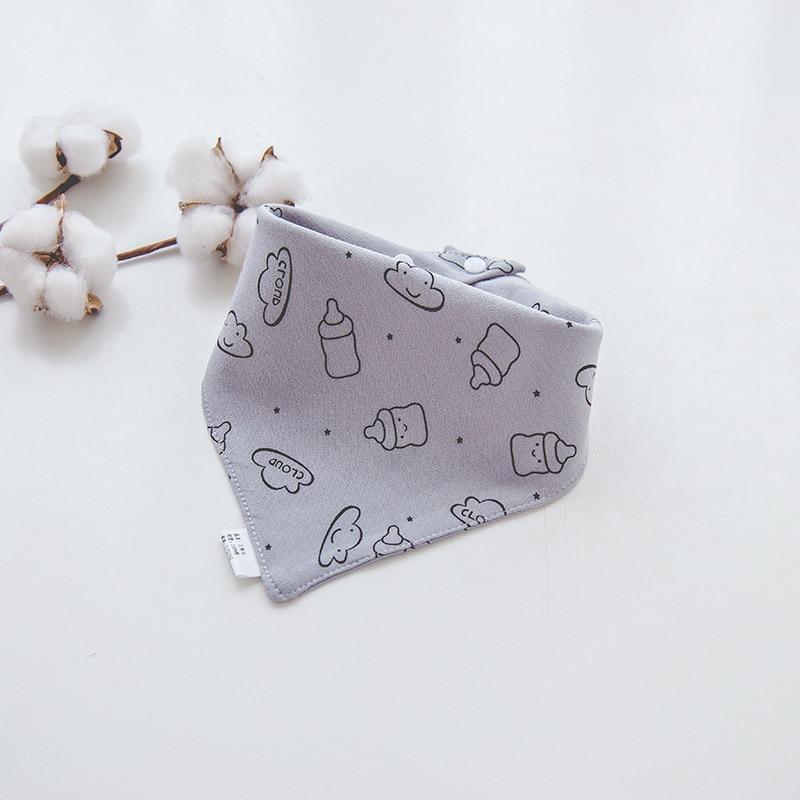 Adjustable Cotton Cartoon Bandana Bibs for Babies