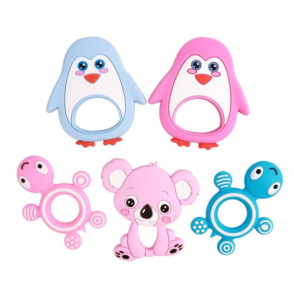 Premium Silicone Baby Teether - Animal Designs for Comfort