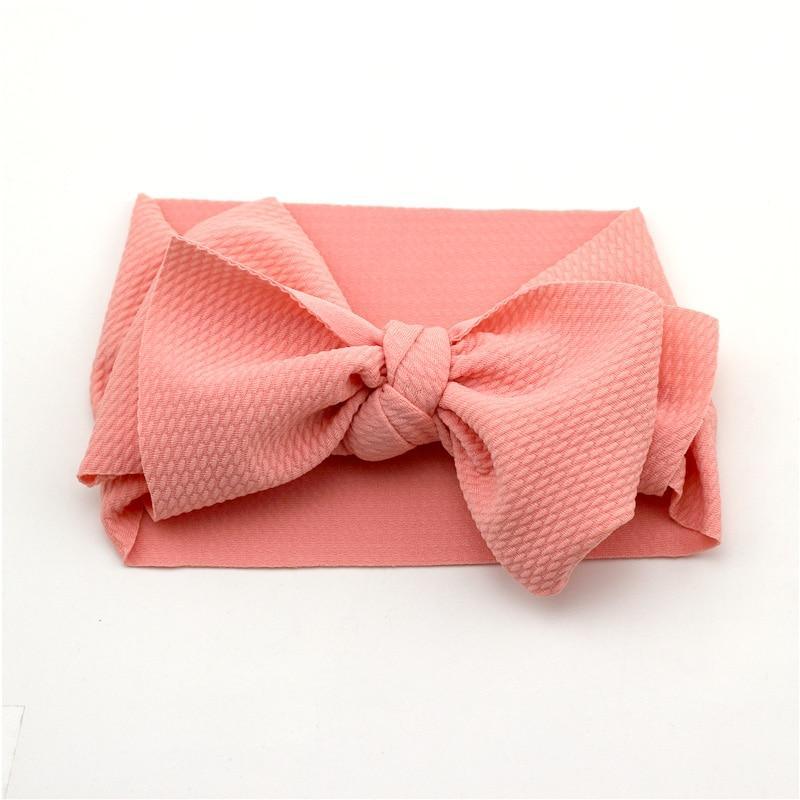 Bandeau à gros nœud ajustable pour nouveau-nés