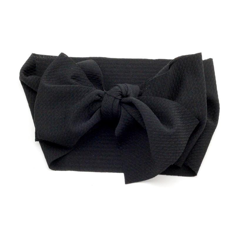 Bandeau à gros nœud ajustable pour nouveau-nés