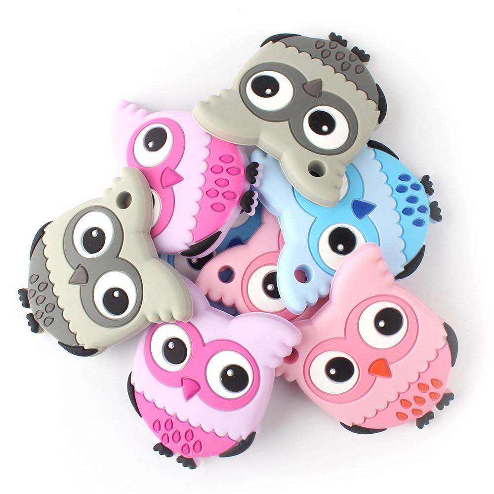 Owl Silicone Teether - Premium Food Grade Baby Toy