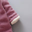 Cozy Velvet Winter Coats for Baby Girls - Heart Print Hoodies - Korvel