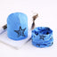Adorable Star Print Cotton Hat & Scarf Set for Kids - Korvel