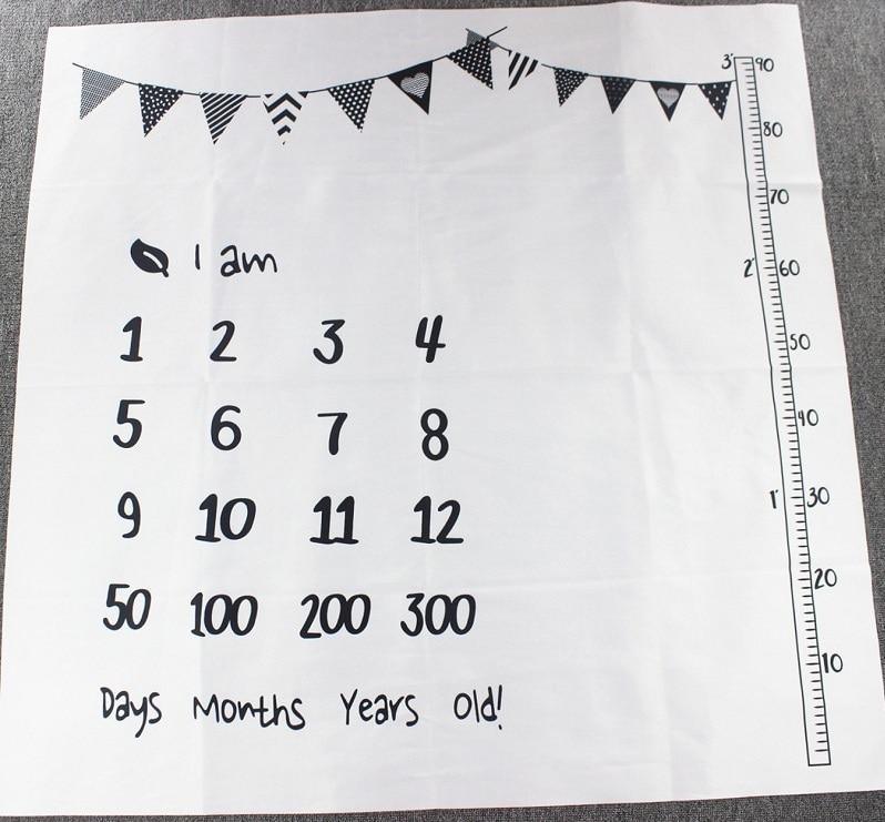 Adorable Cartoon-Themed Baby Milestone Blanket and Play Mat - Korvel