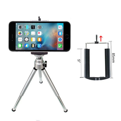 Mini Aluminum Tripod with Phone Clip