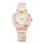 Montre à Quartz pour Femmes au Design Floral Élégant