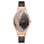 Montre de luxe élégante pour femmes avec bracelet en cuir