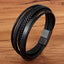 Classic Genuine Leather Multilayer Bracelet for Men