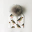 Luxury Cartoon Print Cotton Beanie Hat for Kids