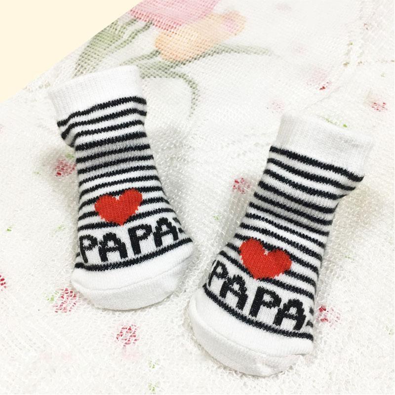 Chaussettes pour bébés en coton doux antidérapantes pour nouveau-nés et tout-petits