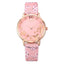 Montre à Quartz pour Femmes au Design Floral Élégant