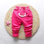 Pantalons pour bébés filles avec broderie de papillon mignon - 100 % coton