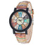 Montre à Quartz en Cuir Vintage pour Femmes