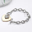 Trendy Gold Heart Charm Bracelet for Women - Stylish Silver Link Chain Jewelry - Korvel