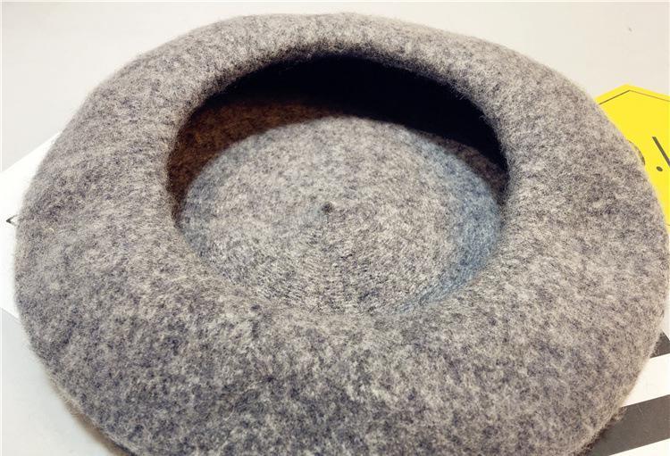 Pure Wool Baby Beret Hat in Modern Retro Design