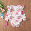 Ensemble Combinaison à Manches Longues en Papillon pour Filles Tout-Petits