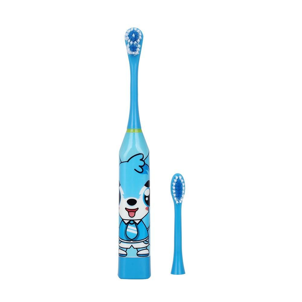 Cepillo de Dientes Eléctrico de Dibujos Animados para Niños con Cabezas de Doble Cara