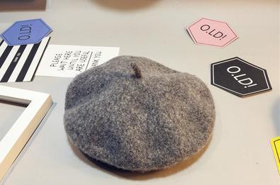 Pure Wool Baby Beret Hat in Modern Retro Design