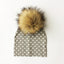 Chapeau de bébé moderne de luxe avec pompon pour l'automne et l'hiver