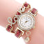 Montre à Quartz en Rhinestones de Luxe pour Femmes