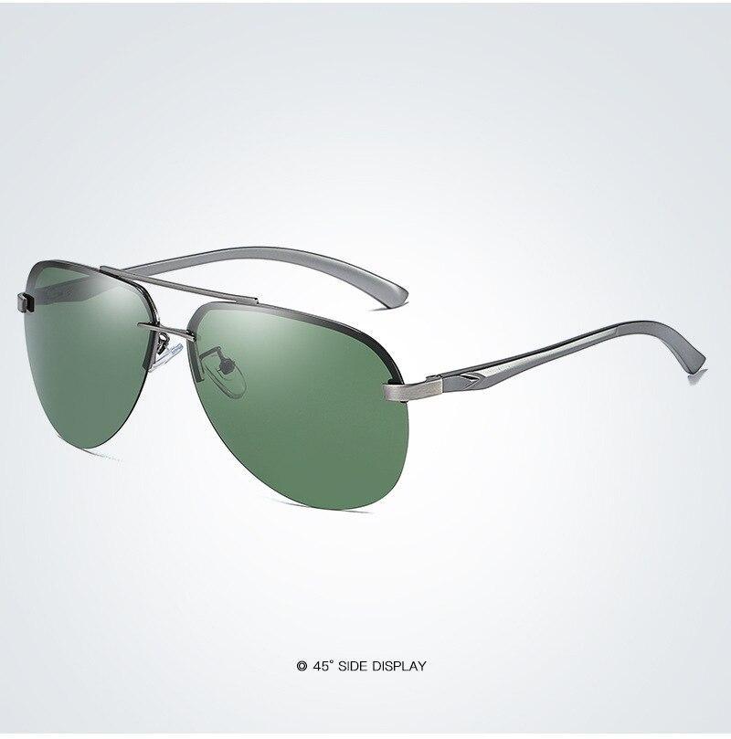 Premium Men's Polarized Pilot Sunglasses with UV400 Protection