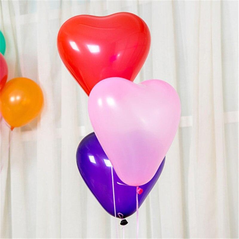 100-Piece Heart Shaped Balloons for Every Celebration