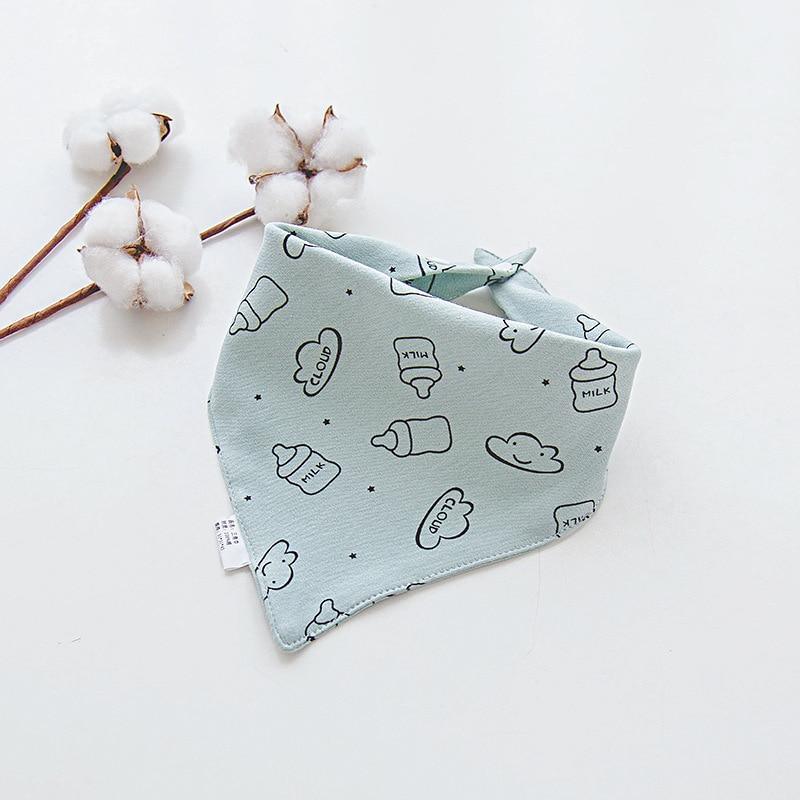 Adjustable Cotton Cartoon Bandana Bibs for Babies