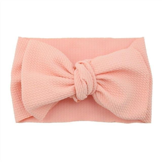 Stylish Big Bow Hair Accessories for Toddler Girls - Stretchy Turban Headbands - Korvel