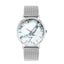 Montre de poignet pour femmes en marbre rose doré de luxe