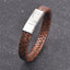 Handmade Luxury Modern Leather Braided Bracelet for Men