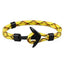 Pulsera de Paracord con Ancla Negra Elegante para Hombres