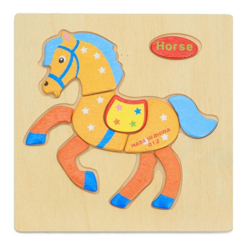 Rompecabezas Educativos 3D de Madera Stevvex para Niños