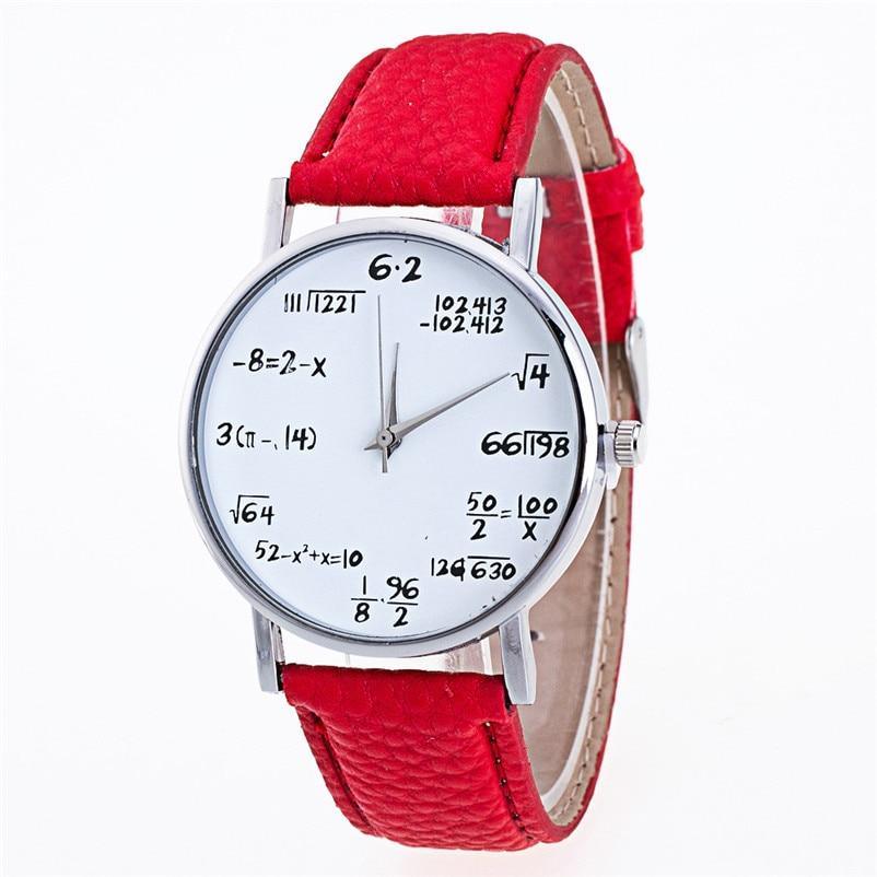 Montre analogique à quartz élégante pour femmes avec bracelet en cuir
