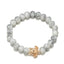 Elegant Pineapple Heart Map Stone Gem Bangles Set for Women