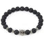 Elegant Tiger Eye Bracelet with Lion Head Charm