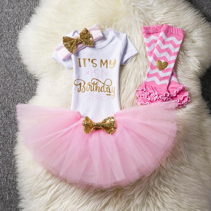 Fluffy Pink Tutu Dress for Baby's First Birthday
