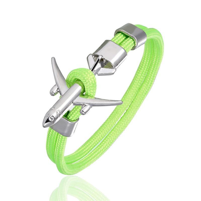 Bracelet en Paracorde avec Charme Élégant et Crochets d'Avion