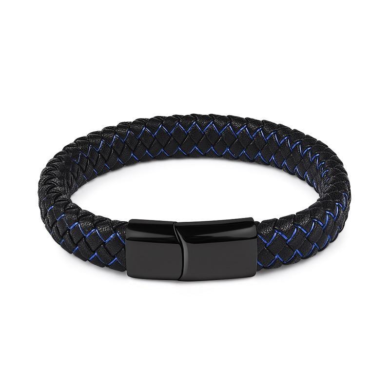 Handmade Luxury Modern Leather Braided Bracelet for Men