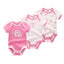 3-Piece Modern Baby Bodysuit Set - Unisex Unicorn Design