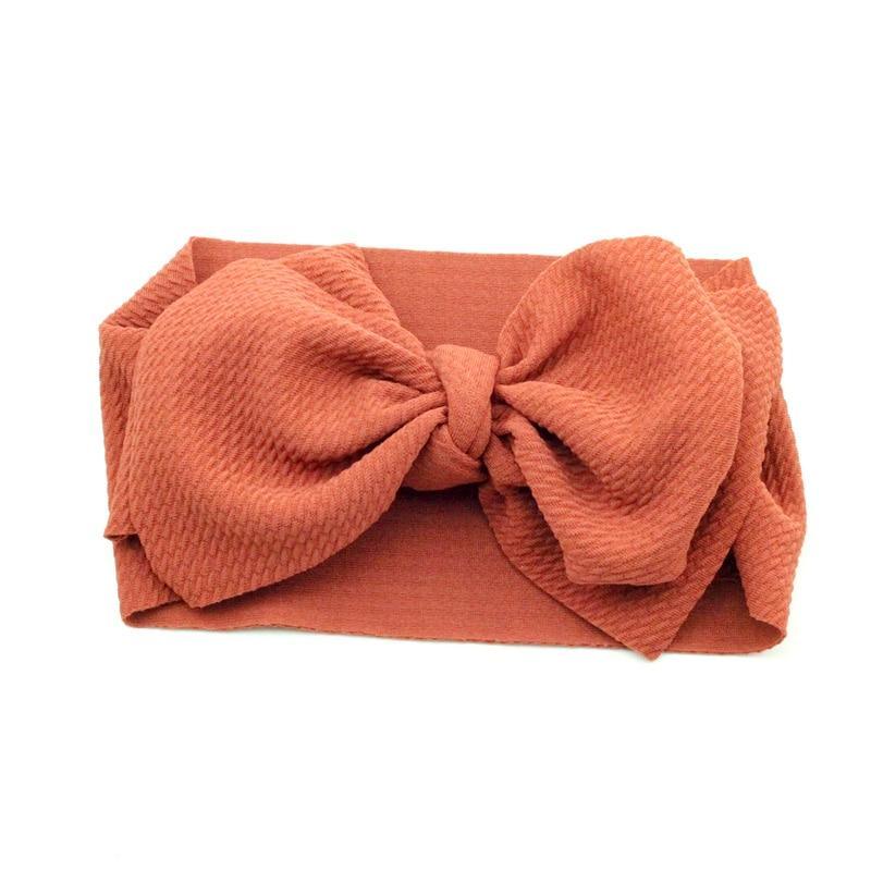 Bandeau à gros nœud ajustable pour nouveau-nés