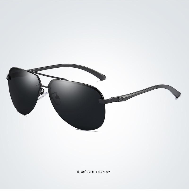 Premium Men's Polarized Pilot Sunglasses with UV400 Protection