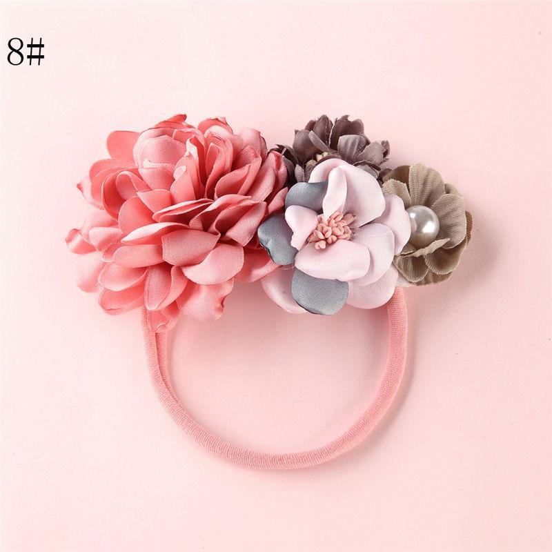Elegant Floral Headband for Newborns - Soft & Adjustable
