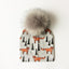 Luxury Cartoon Print Cotton Beanie Hat for Kids