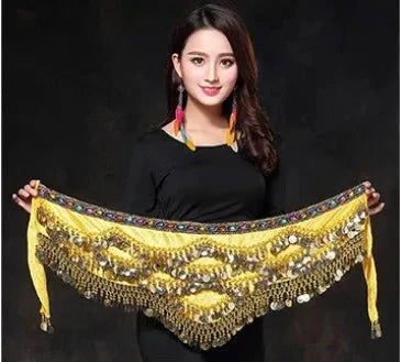 Vila&Yomi Premium Belly Dance Belt with Crystal Accents