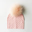 Chapeau de bébé moderne de luxe avec pompon pour l'automne et l'hiver