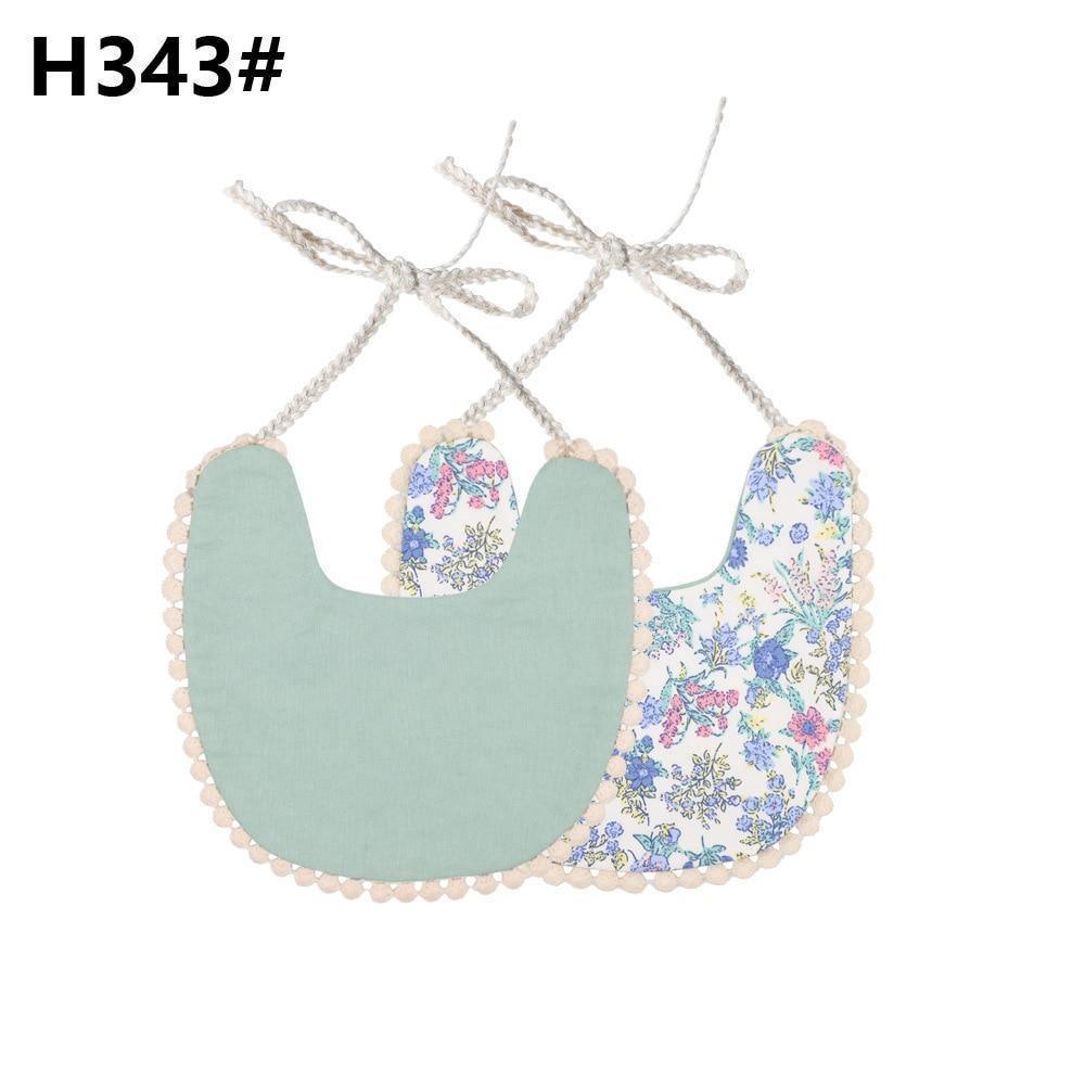 Bavoirs Floraux de Luxe Faits Main - 100 % Coton et Imperméables